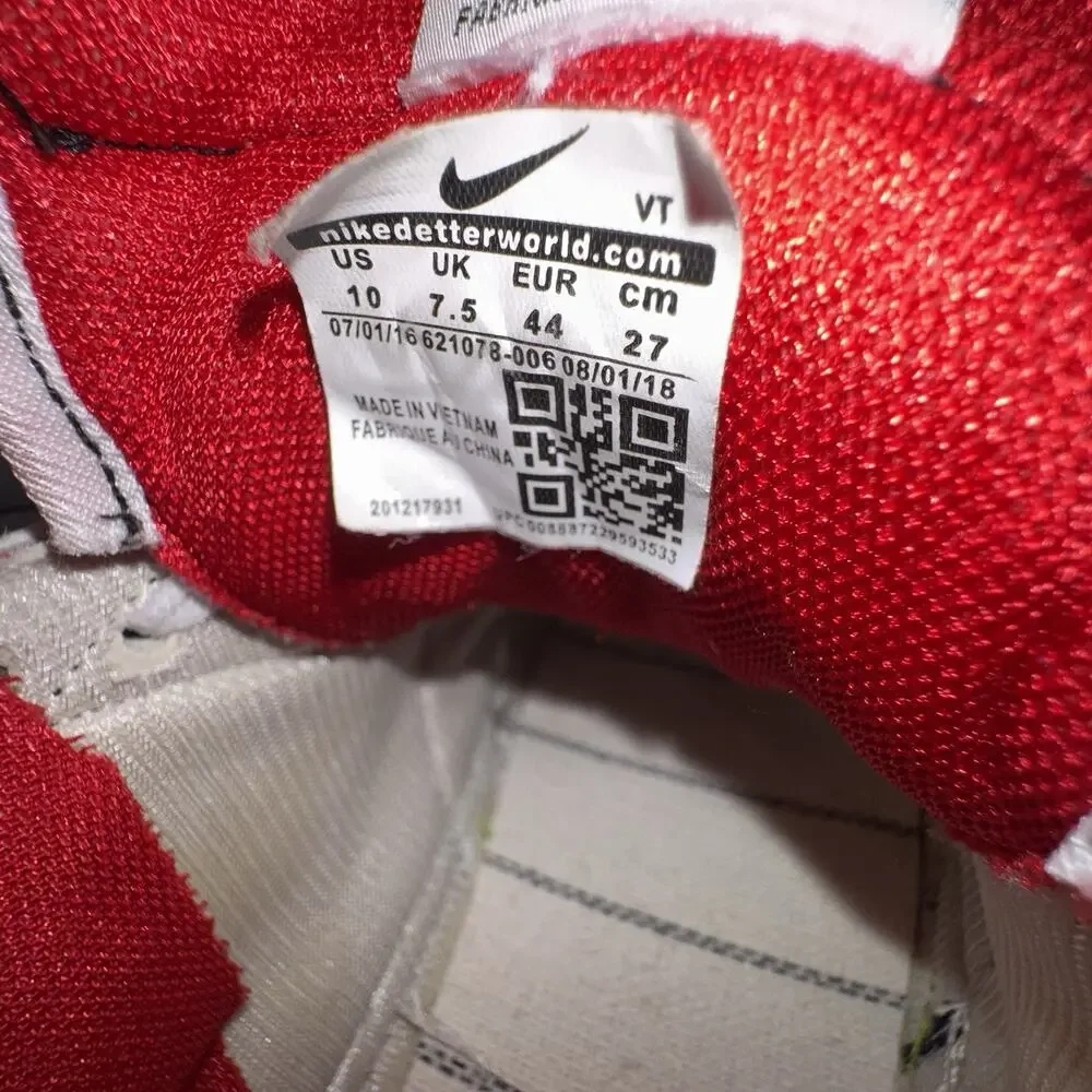 Nike Air Jordan 1 Retro High OG Phantom Gym Red White Mens 10 555088-160